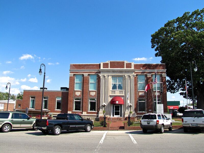 The Macon County Courthouse in Lafayette